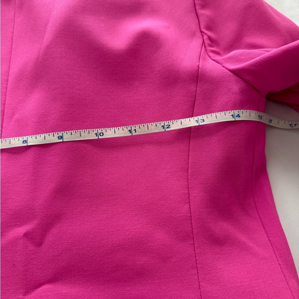 Amazing fun bright pink Banana republic light wool blazer in size 0 - Picture 2 of 4